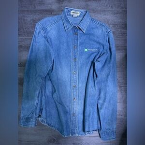 Vintage TD Denim Button-Up Shirt